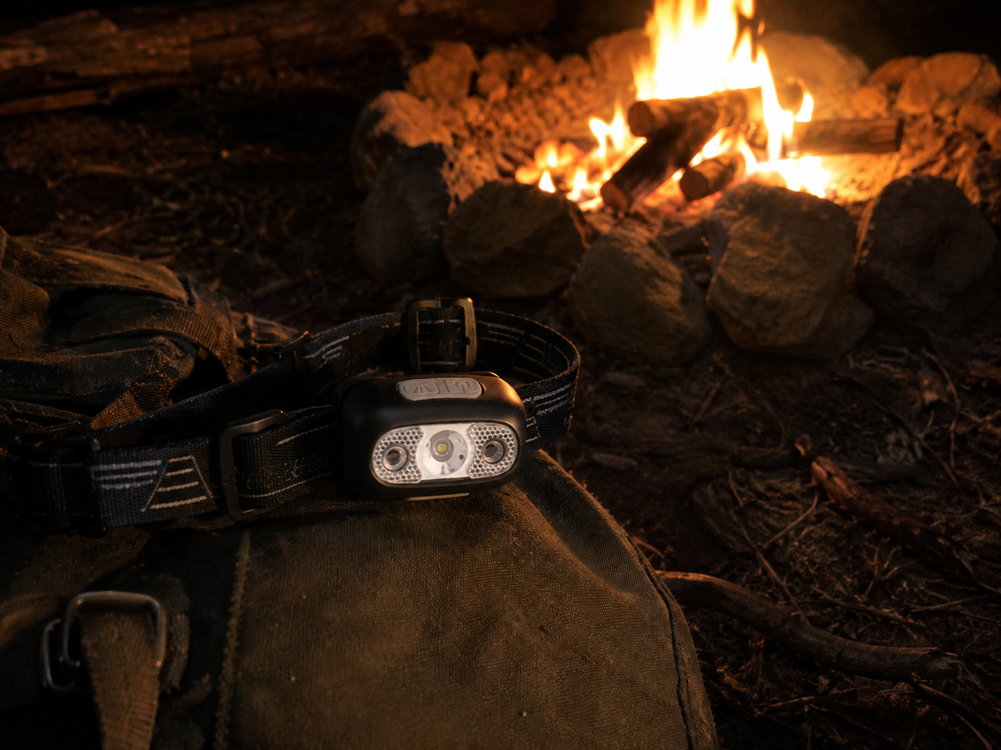 Sycamore Knoll Rechargeable LED Headlamp — Motion Sensor COB Camping Headlight