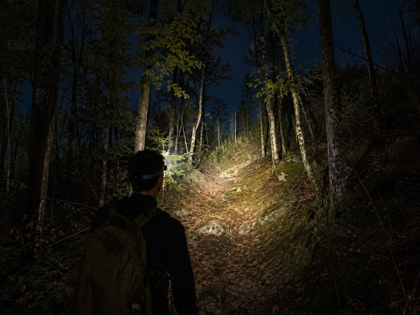 Sycamore Knoll Rechargeable LED Headlamp — Motion Sensor COB Camping Headlight