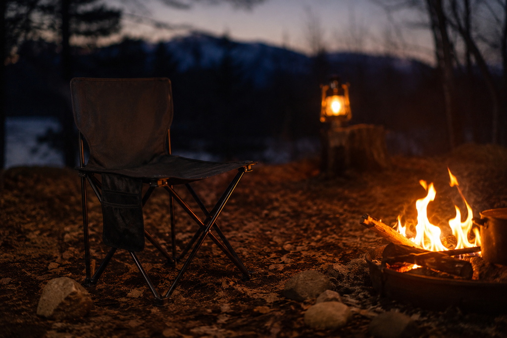 Sycamore Knoll Foldable Camp Chair — Oxford Cloth with Side Pocket