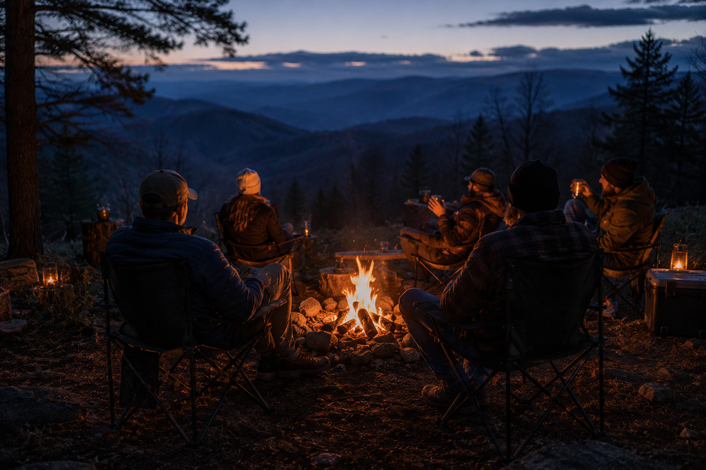 Sycamore Knoll Foldable Camp Chair — Oxford Cloth with Side Pocket